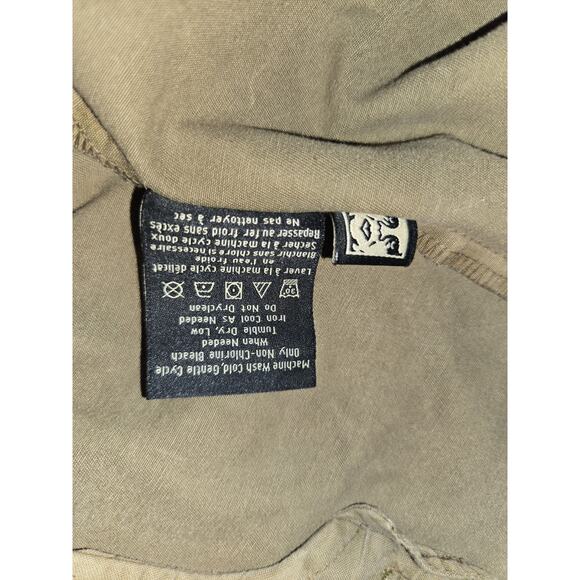 Obey Jacket Large Pockets Button Front Hooded Men's Large Tan - Picture 12 of 12